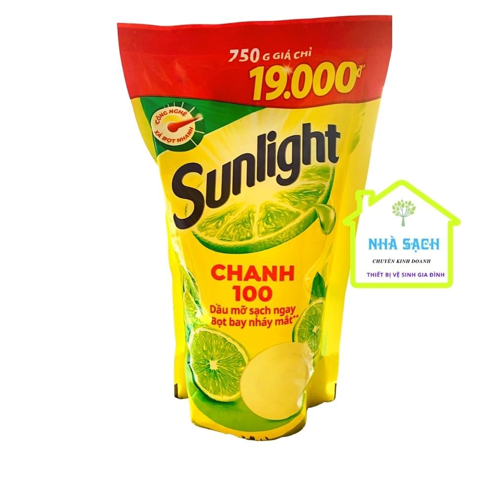 Nước Rửa Chén Bịch Sunlight Với Chiết Xuất Chanh 750g