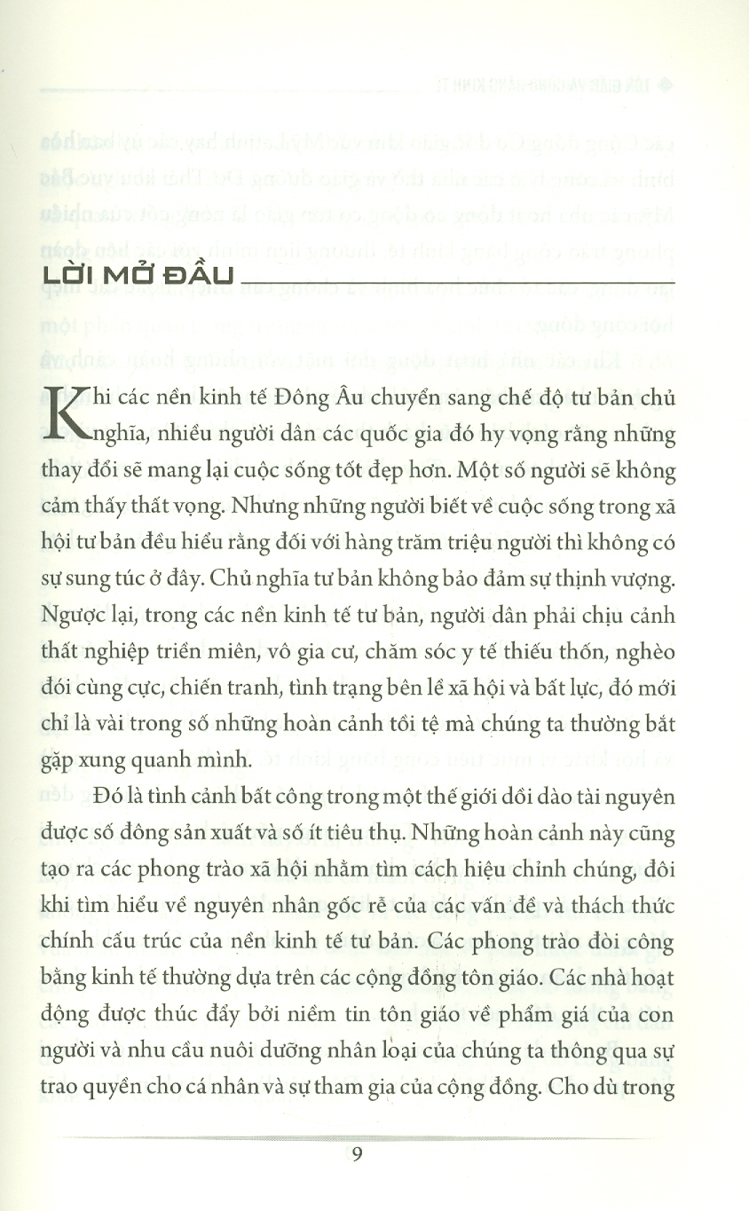 Tôn Giáo Và Công Bằng Kinh Tế