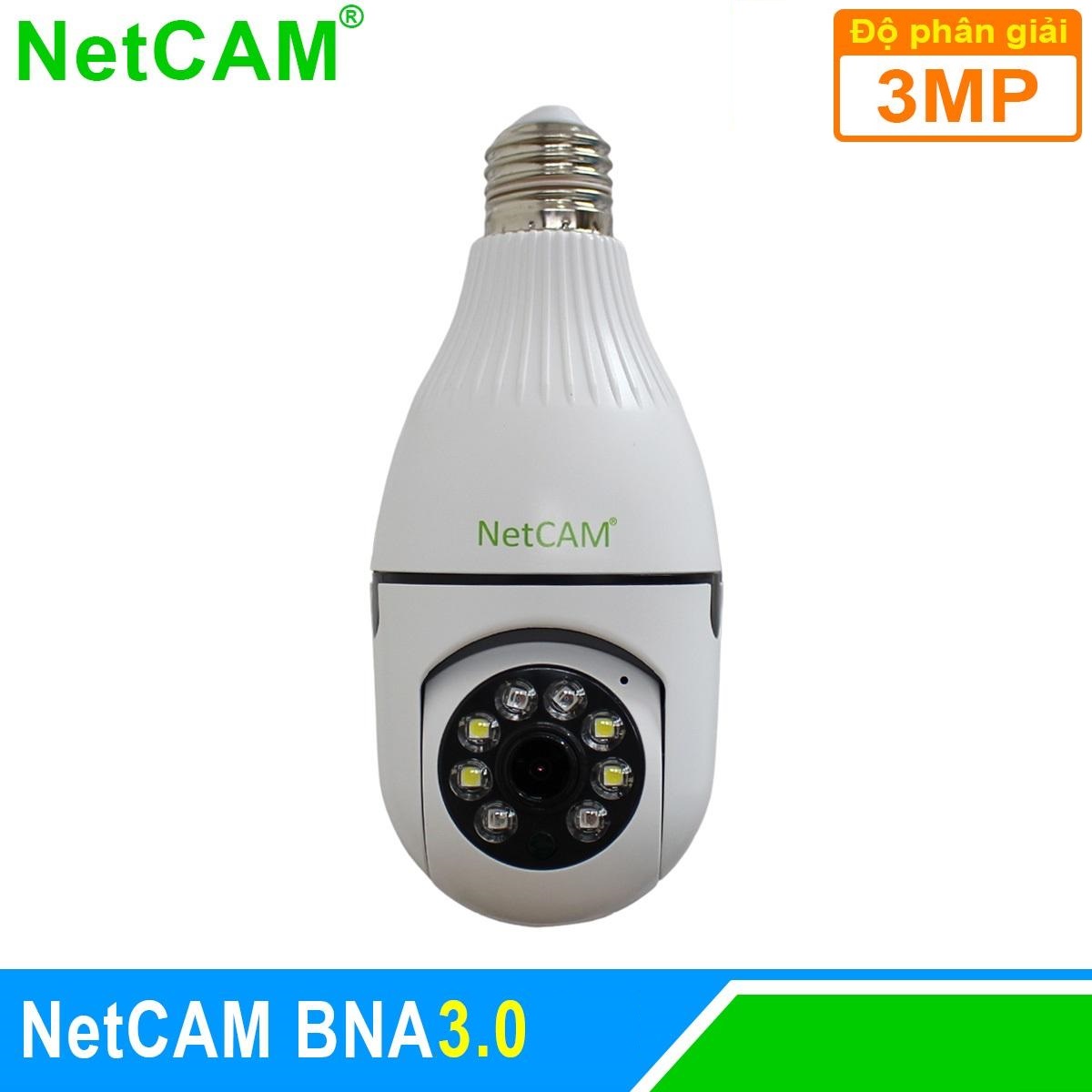 Camera IP WiFi Giám Sát An Ninh NetCAM BNA3.0, Quay quét 360 độ, Độ phân giải 3.0MP, Theo dõi hoạt động trên App ICSEE - Hàng chính hãng