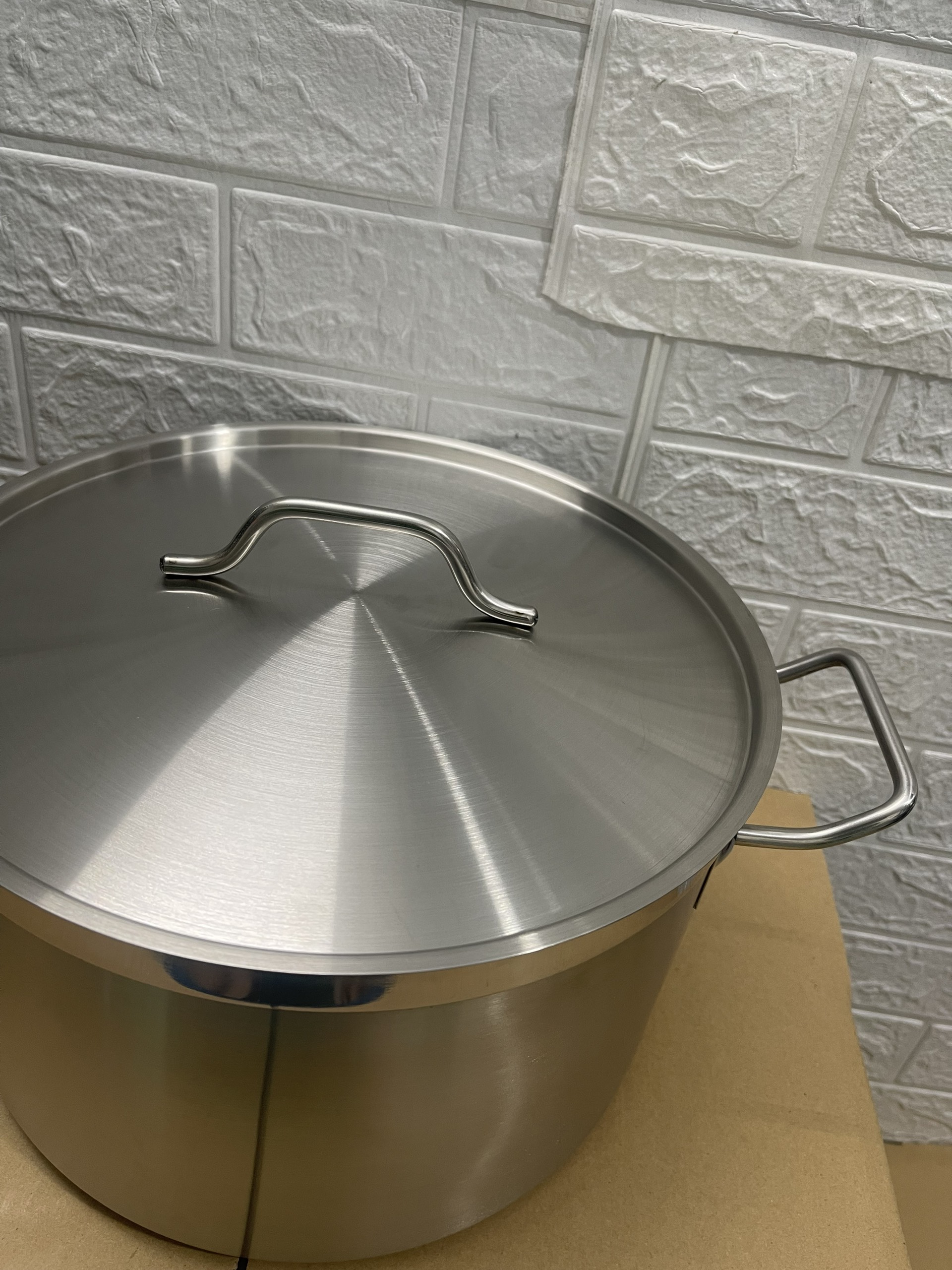 Nồi Inox 2 Quai Cao Cấp 3 Đáy _ Dung Tích: 9.8Lít _