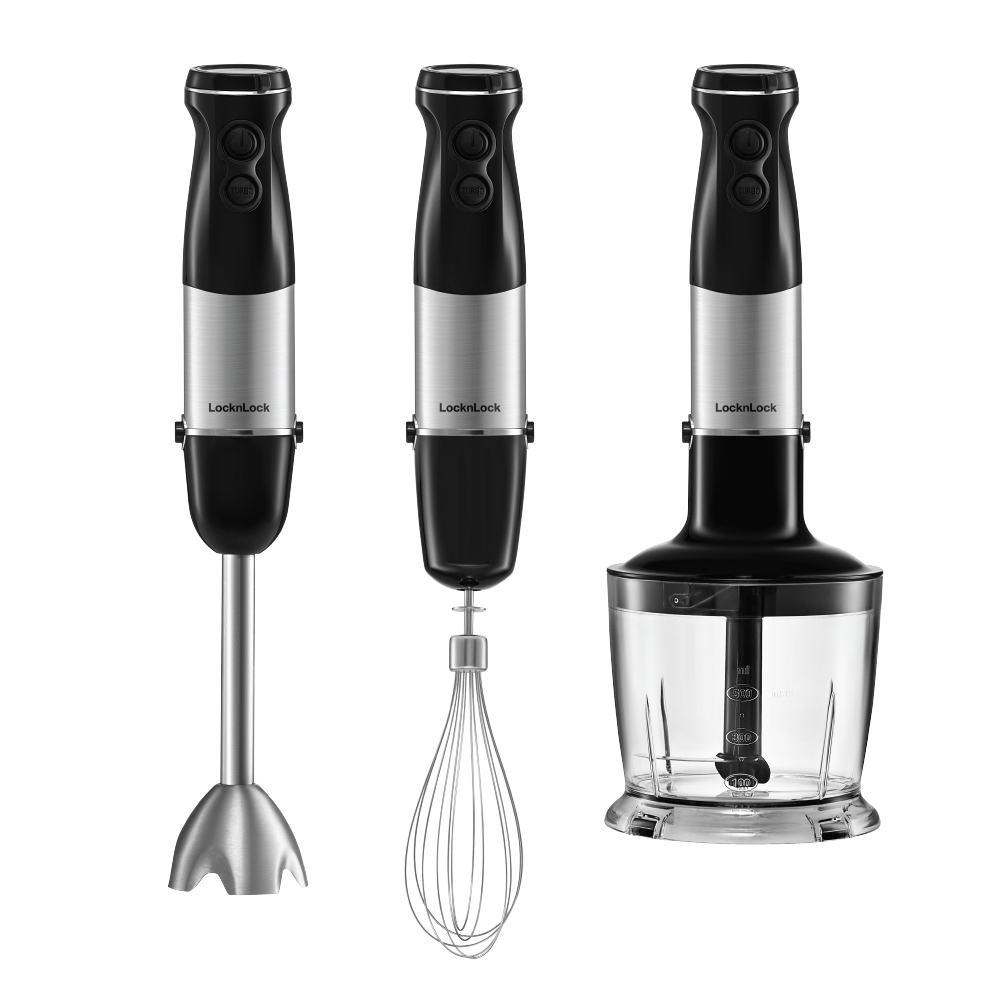 Máy xay cầm tay LocknLock - Hand Blender EJM559BLK (1000W) - Màu đen - Hàng chính hãng