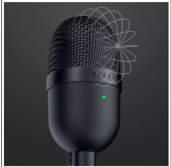 Thiết bị thu âm Razer Seiren Mini - Ultra-Compact Condenser Microphone- Hàng chính hãng