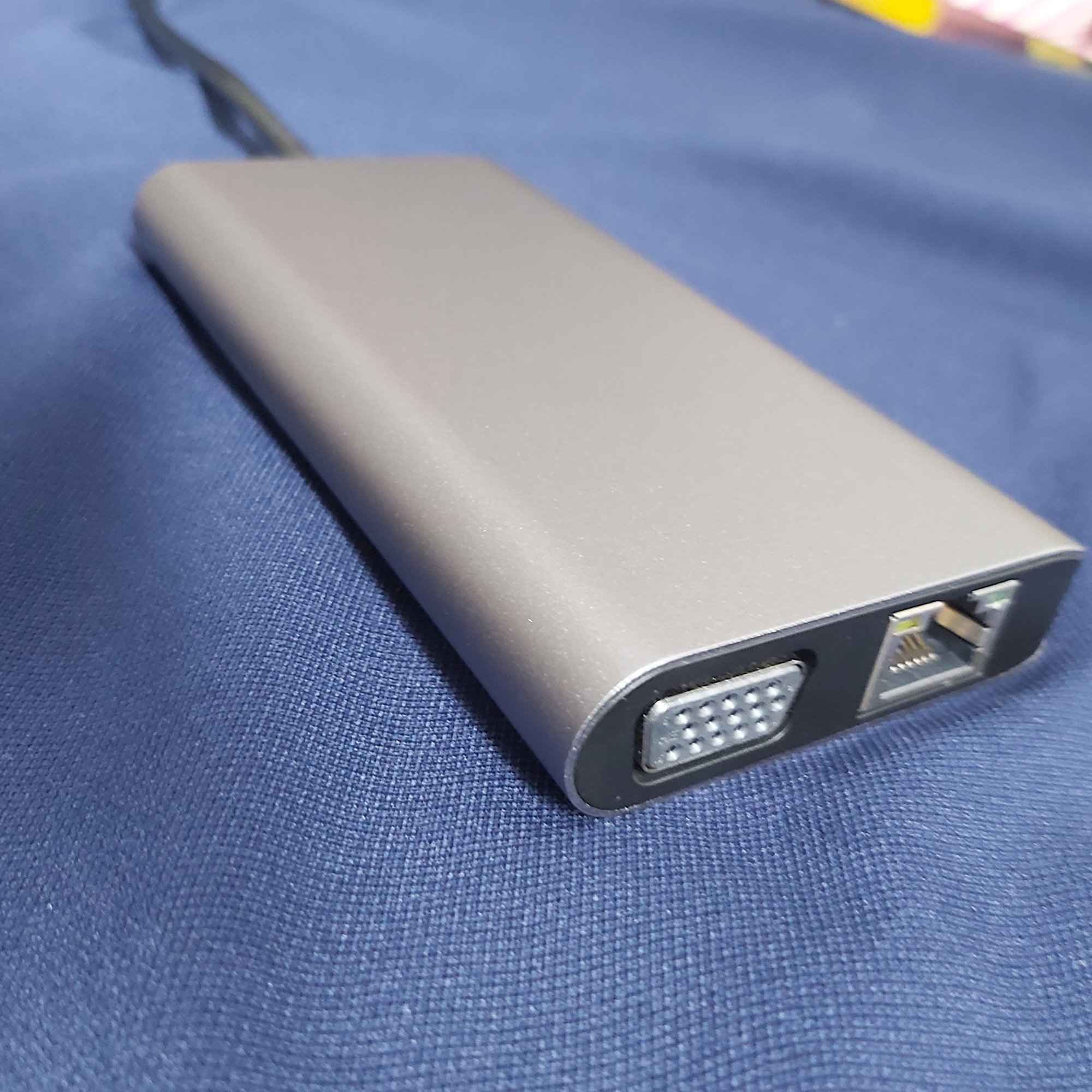 Hub Usb Type-c 8 cổng hỗ trợ HDMI/ VGA/ RJ45/ Audio/ USB 3.0/ SD/ PD - 50328 4K*2K