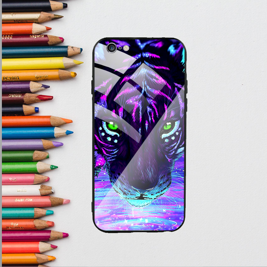 Ốp Lưng Kính Cường Lực cho điện thoại Iphone 6 Plus / 6s Plus - Tiger