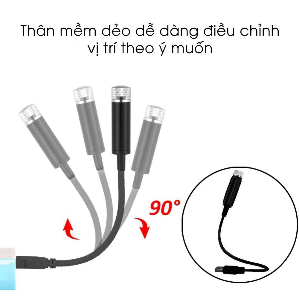 Đèn led chấm bi trang trí phòng ngủ, ô tô, xe hơi ánh sáng đỏ lấp lánh tạo không khí lãng mạn, kết nối đầu USB