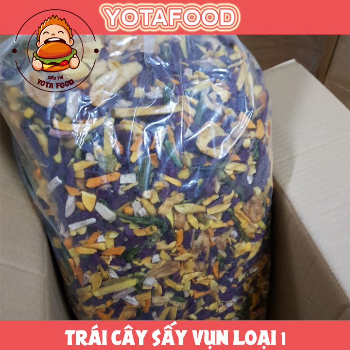 Trái Cây Sấy ( 500gr Thập Cẩm Sấy hàng vụn) | Đồ ăn vặt Nàng Khô