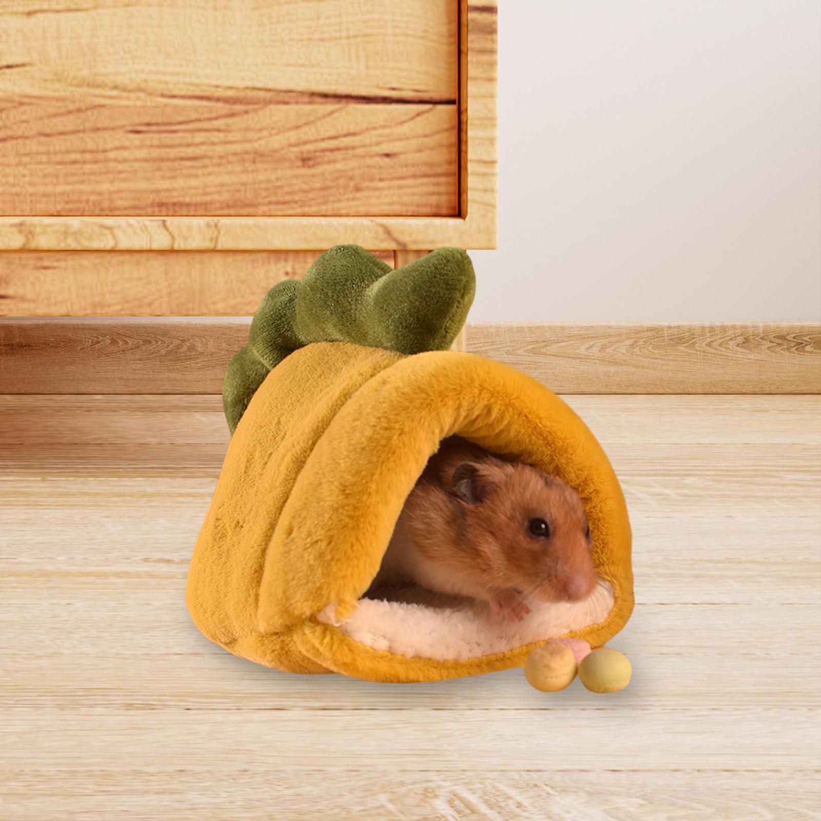 Hamster Bed Cute Plush Soft Warm Bed Mini for Hedgehog Rat Dwraf Hamster