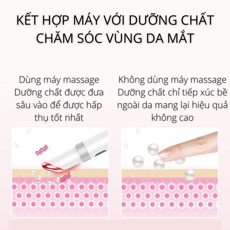 Máy Massage Mắt Kiểu Bút Xóa Nếp Nhăn Nâng Cơ Chống Thâm Quầng Tan Bọng Mắt KONKA KZ-Y8 - Hàng Nhập Khẩu