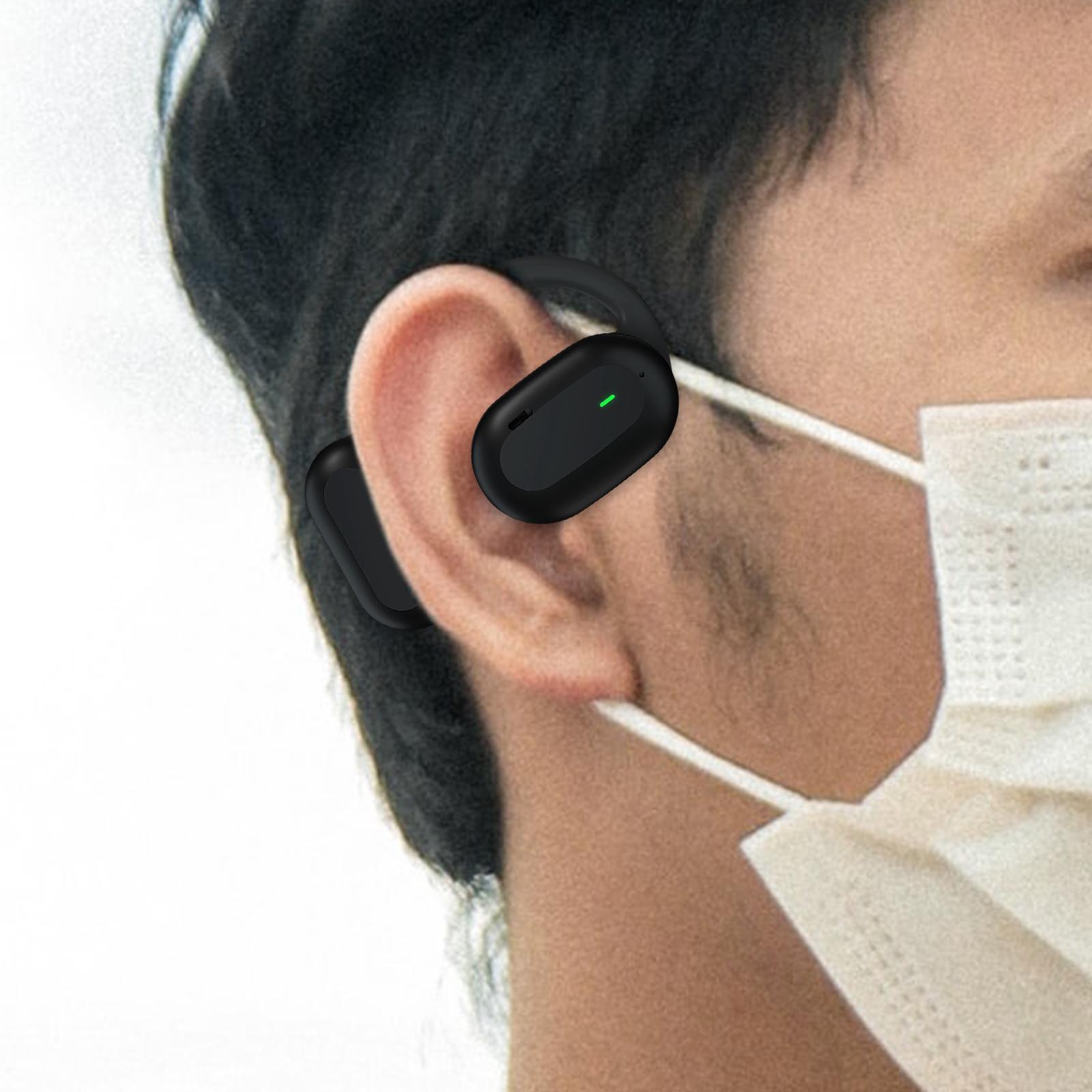 Single Ear Headphones Ear Hooks Right Ear Earbuds for Running Office Cycling