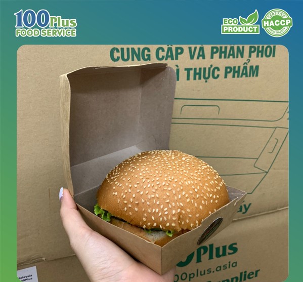 100 Hộp Giấy Đựng Burger