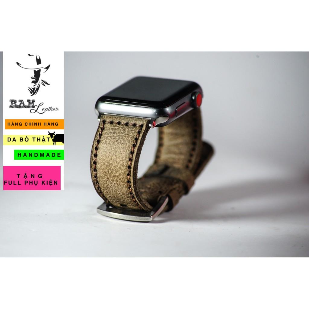 Combo bundstrap + dây đồng hồ RAM classic 1959 - hàng chính hãng RAM leather -