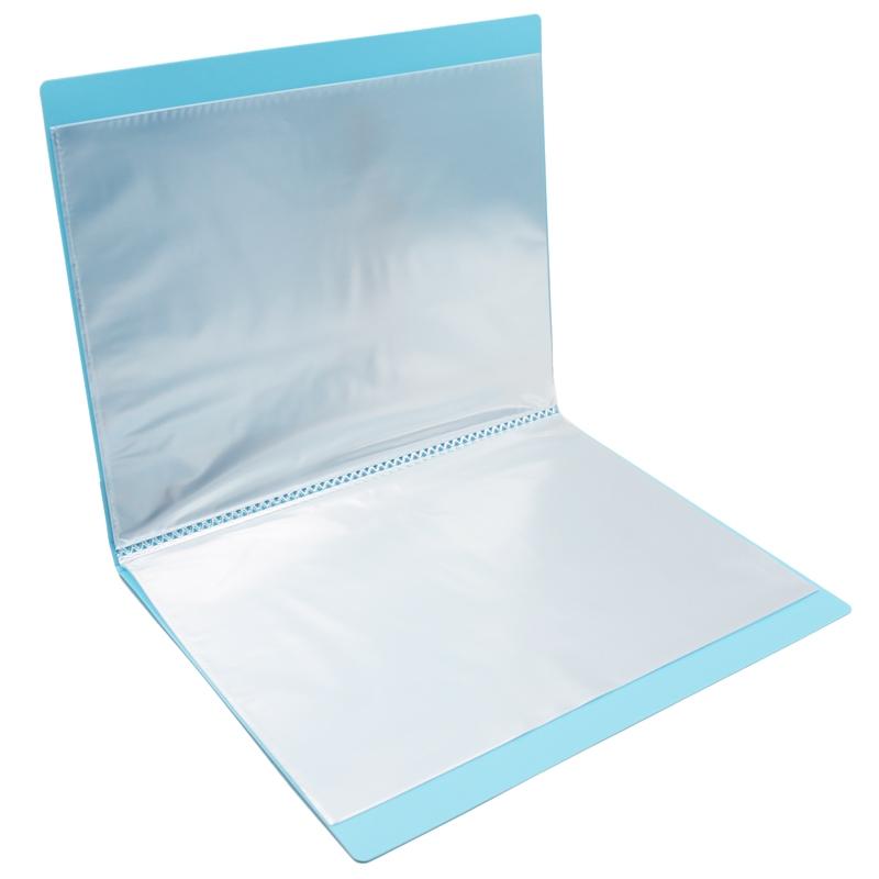 Bìa A4 20 Lá - Flexoffice FO-DB007 - Màu Xanh Da Trời