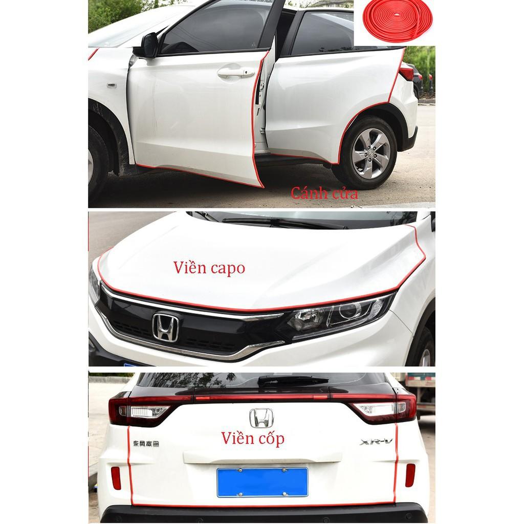 Gioăng U lõi thép cuộn 5 MÉT chống trầy cửa xe cốp capo 5 màu