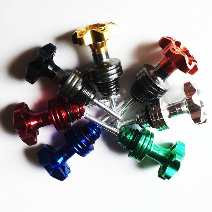 TY THĂM NHỚT 6 CẠNH MÀU DA CAM, CHẤT LIỆU HỢP KIM NHÔM CAO CẤP, SỬ DỤNG ĐƯỢC CHO NHIỀU DÒNG XE - TD