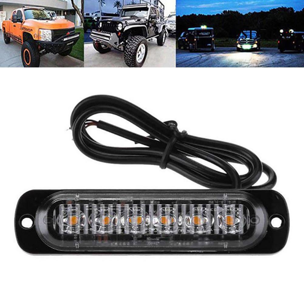 Đèn Led 6 Bóng 12-24v Cảnh Báo Cho Xe Hơi, Xe Tải