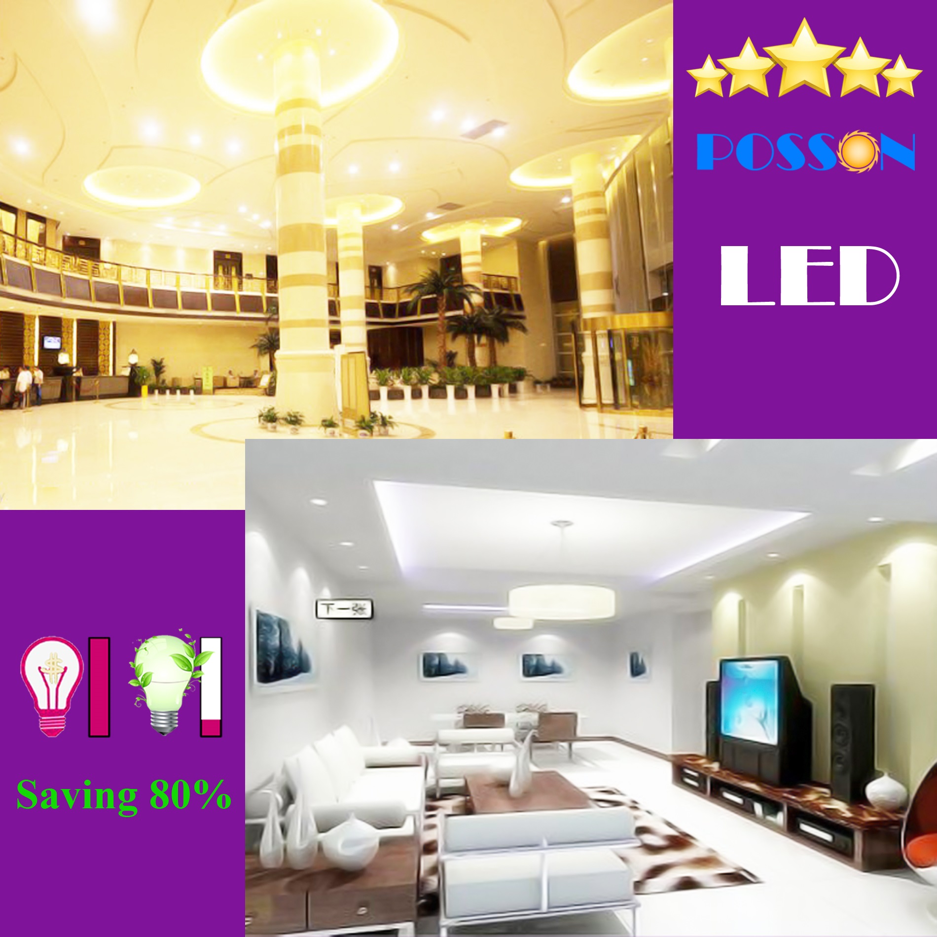 Sỉ 100 Bóng đèn Led 1w bup tròn bulb đuôi E27 tiết kiệm điện kín chống nước mưa trang trí ngoài trời AC220V Posson LL-x1