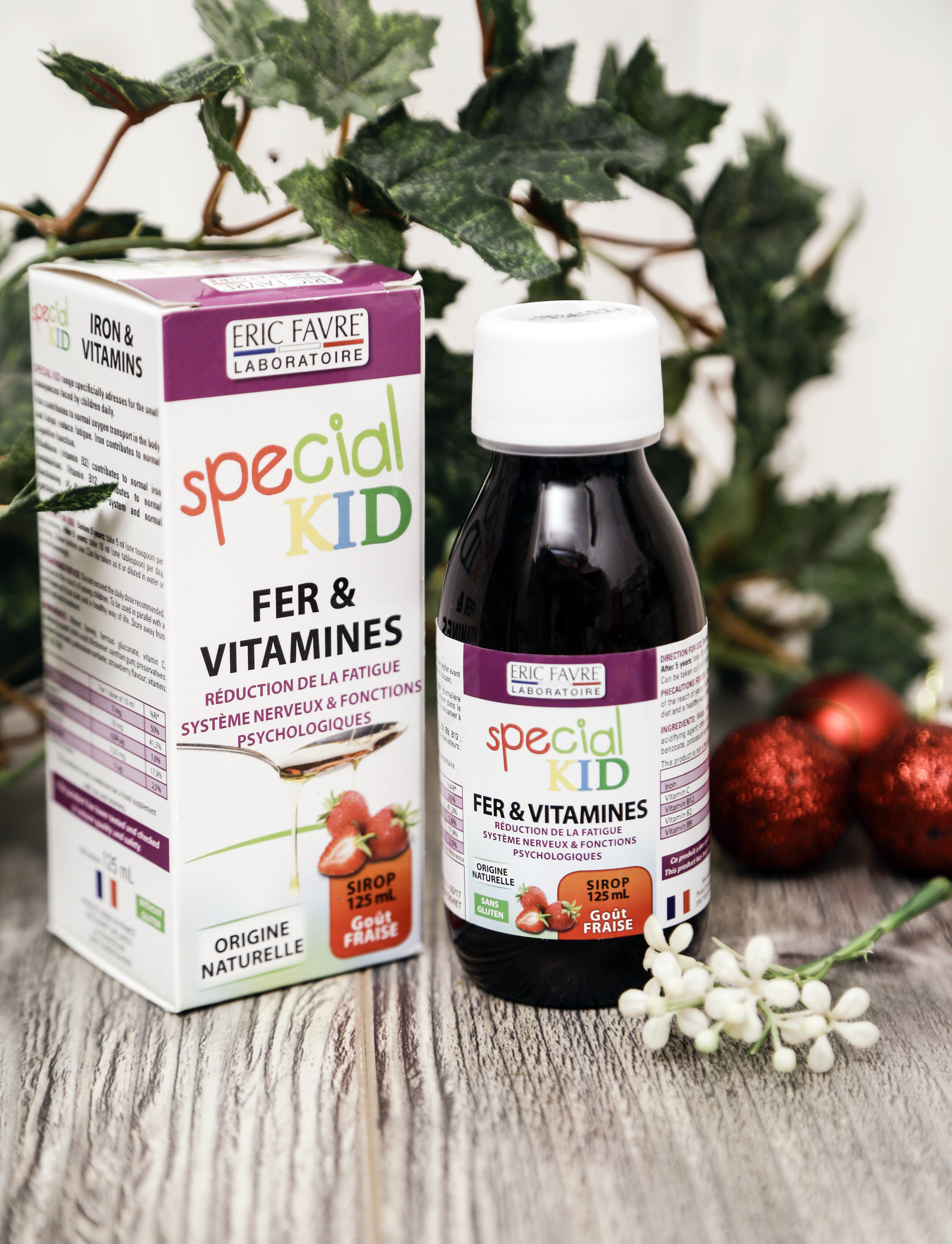 SPECIAL KID FER & VITAMINES - Siro Bổ sung sắt và các vitamin C, B2, B9, B12 - Giúp giảm thiếu máu do thiếu sắt - Nhập khẩu Pháp (125ml)