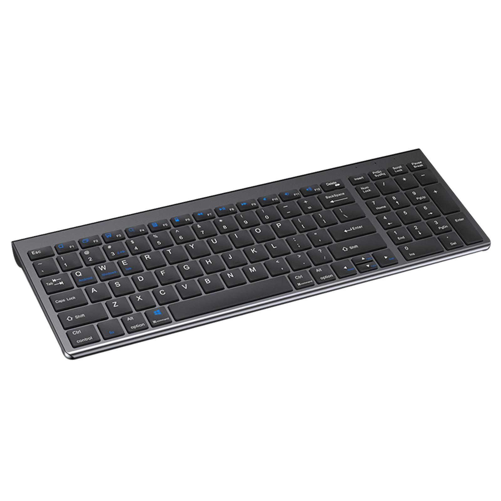 Silent Portable MIni Keyboard Universal Computer Gray