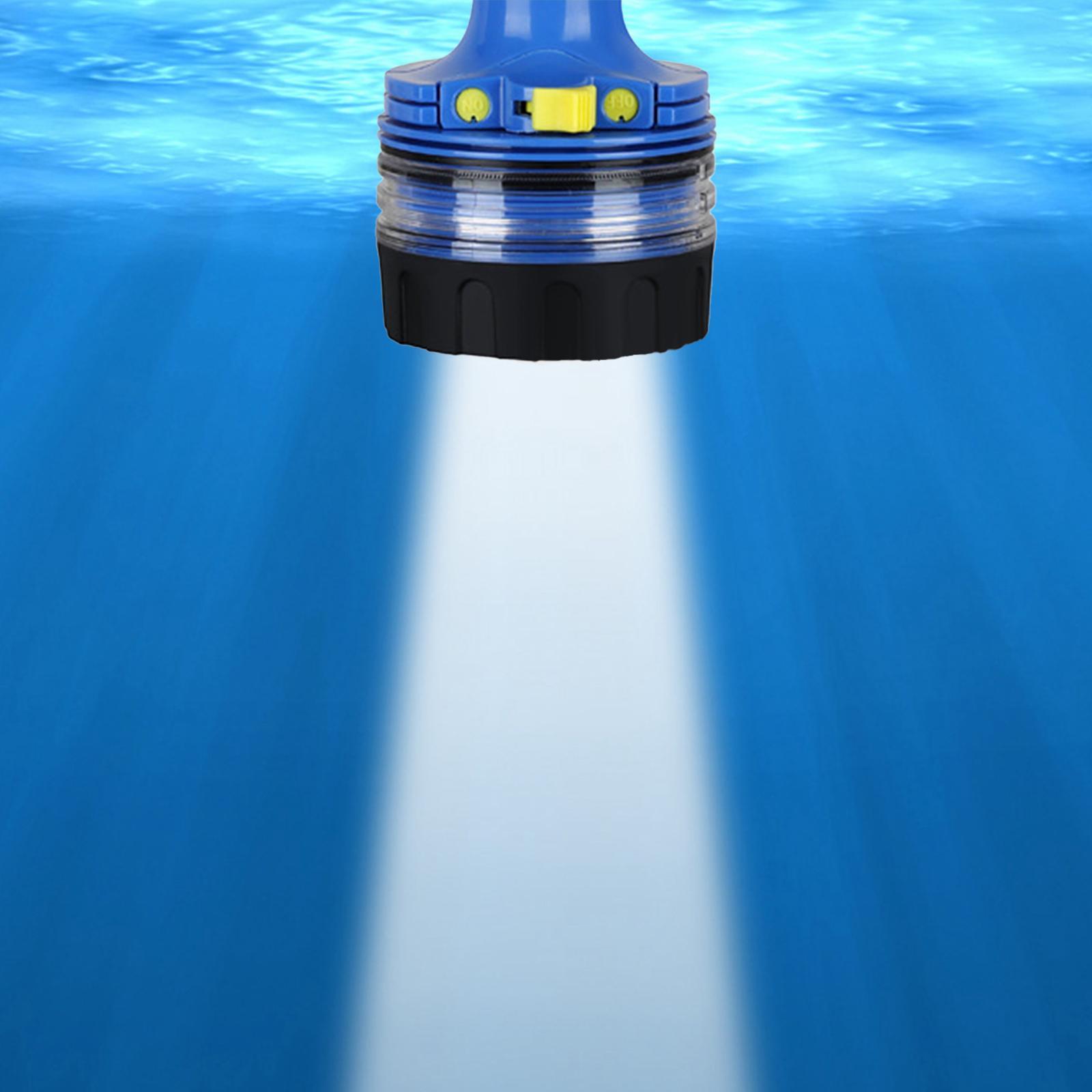 Scuba Diving Flashlight, Waterproof Dive Torch, Handheld Bright LED Torch Light Underwater Light for Night Snorkeling, Underwater Activities