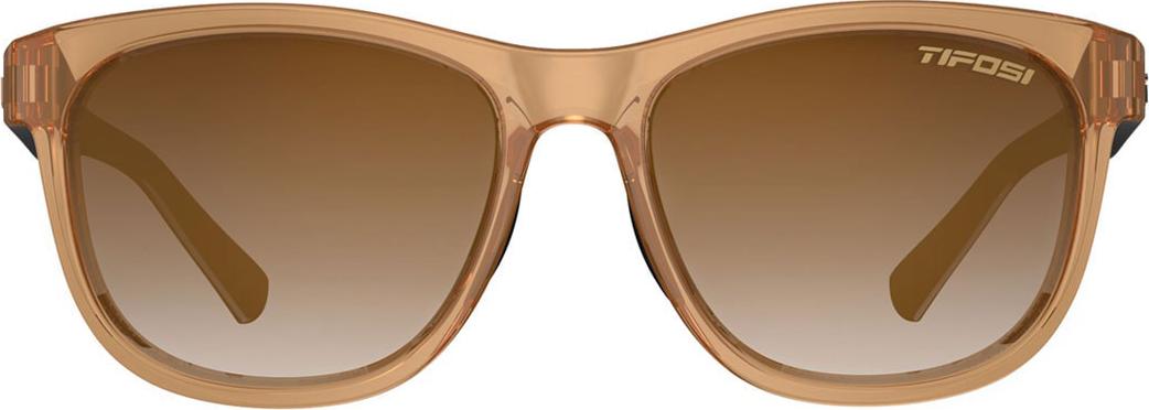 Kính mát thể thao Unisex Tifosi Swank - Gọng Crystal Brown / Onyx, Tròng Brown Gradient