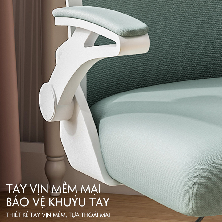 Ghế Học Sinh. Độ tuổi từ 6 - 18 tuổi. Nâng Hạ Độ Cao Tùy Chỉnh. Chân Xoay 5 Cánh Chắc Chắn.