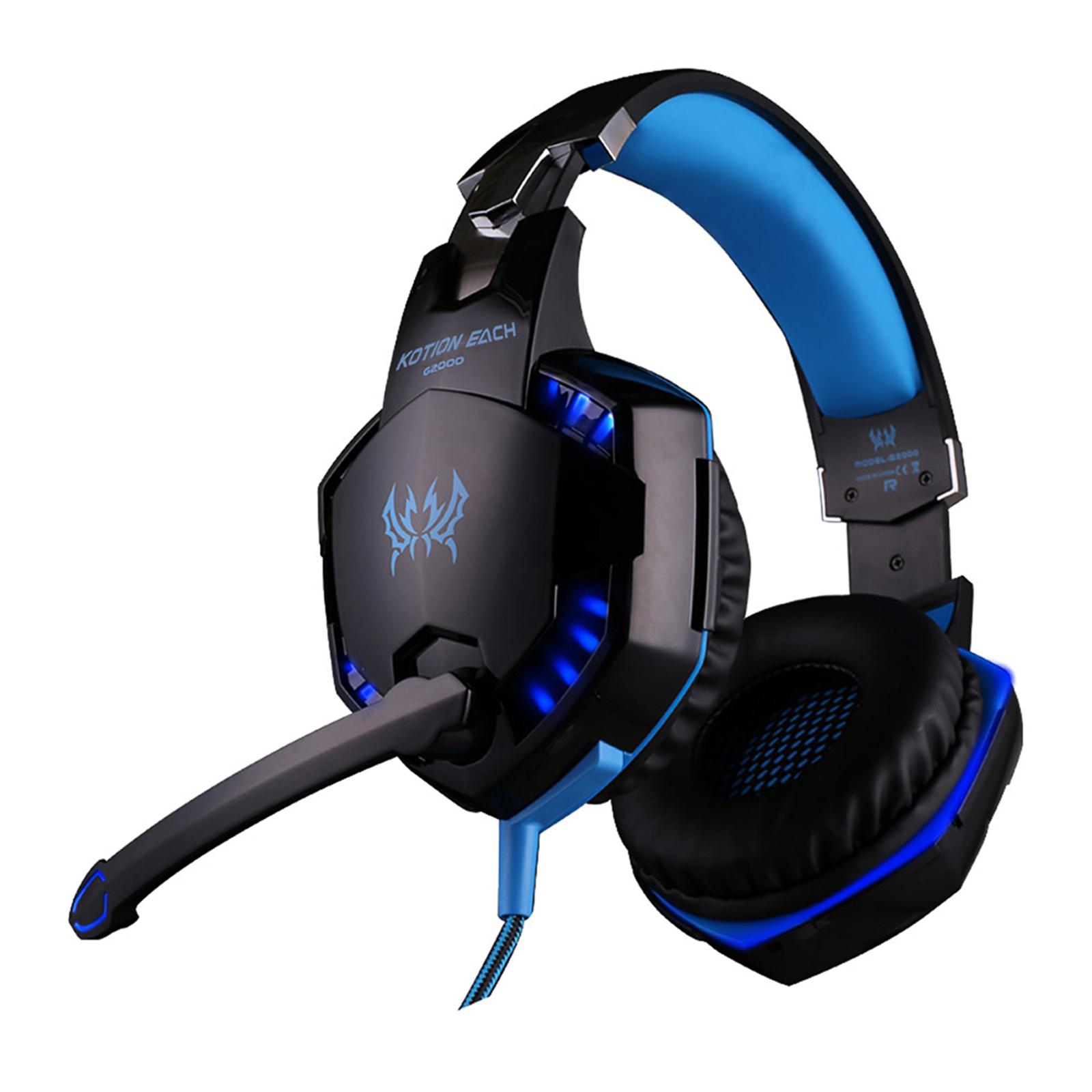 Tai nghe chơi game EACH G2000 Over-ear với Mic Stereo Bass Đèn LED cho PC