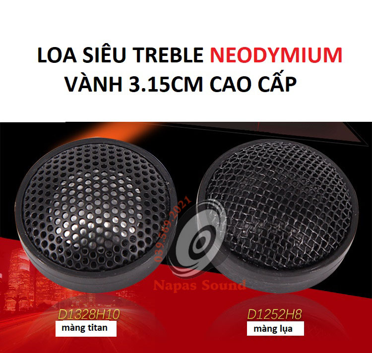 CỦ LOA SIÊU TREBLE NEO 1 INCH - 6R 20W - LOA TREBLE Ô TÔ - LOA TRÉP MINI