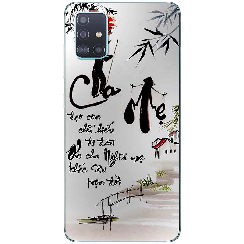 Ốp lưng dành cho Samsung A51 mẫu Thư pháp cha mẹ