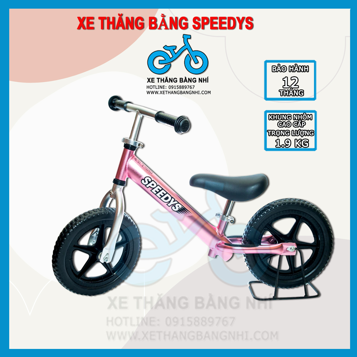 Xe Thăng bằng khung nhôm cao cấp Speedys