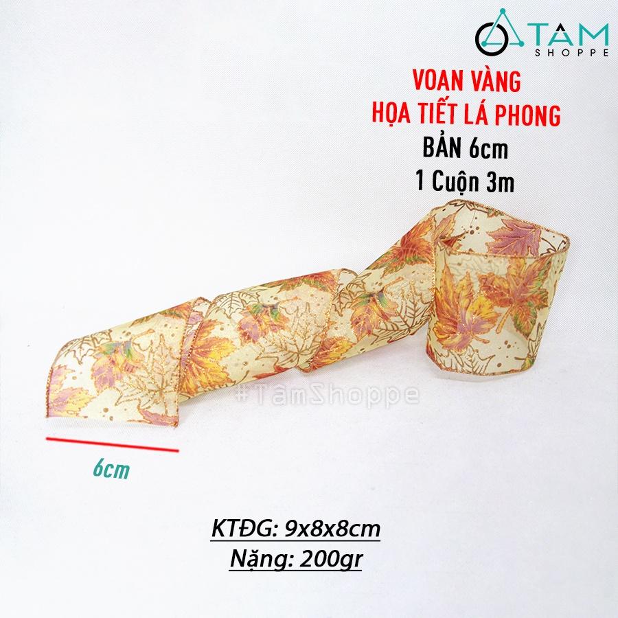 Ruy băng vải họa tiết bản to từ 5-10cm nhiều kiểu (Cuộn 3m) RB-05