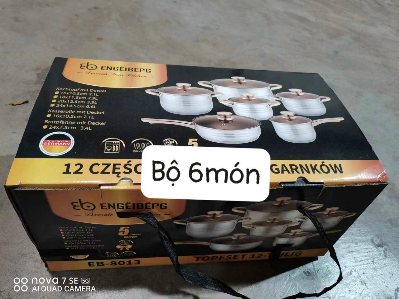 BỘ NỒI ĐỨC 6 MÓN 