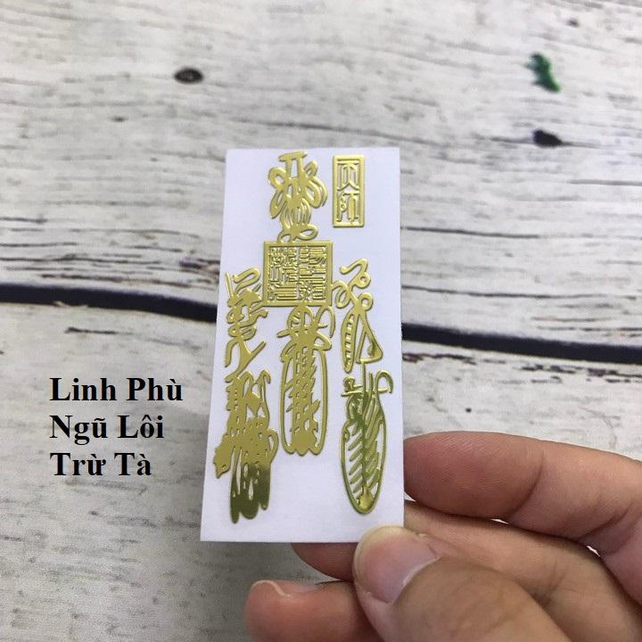 Linh Phù Tài Lộc Ngũ Lôi Trừ Tà , miếng dán điện thoại, laptop, để bàn ông địa, thần tài , miếng dán điện thoại, laptop