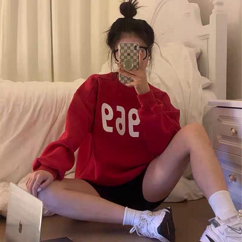 Áo Sweater Nỉ Hàn Quốc Dài Tay Dáng Rộng 1969 Unisex 3 Màu Siêu Xinh