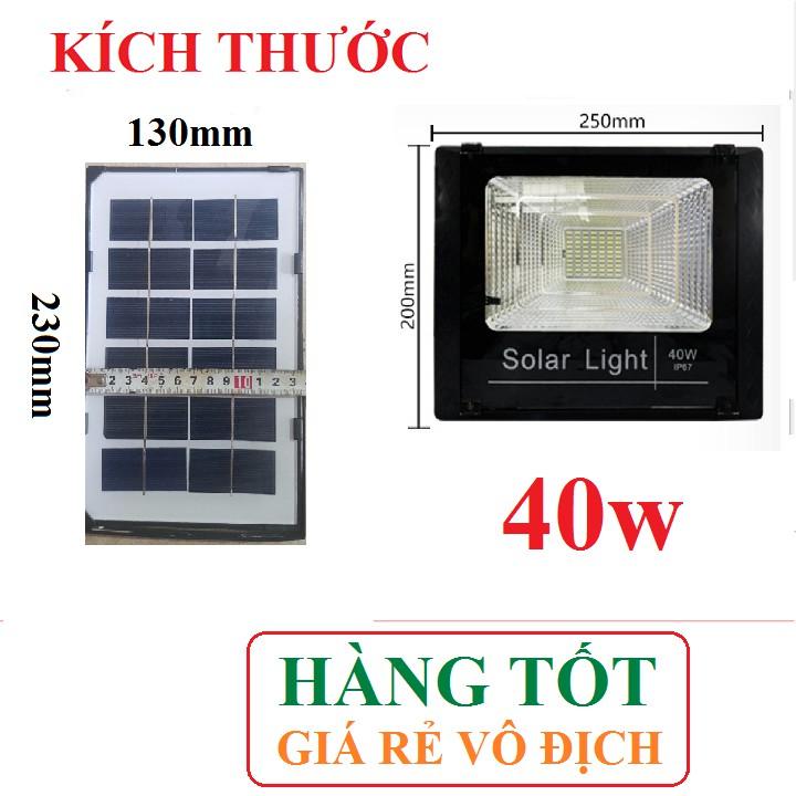 Đèn LED pha năng lượng mặt trời 25w hoặc 40w