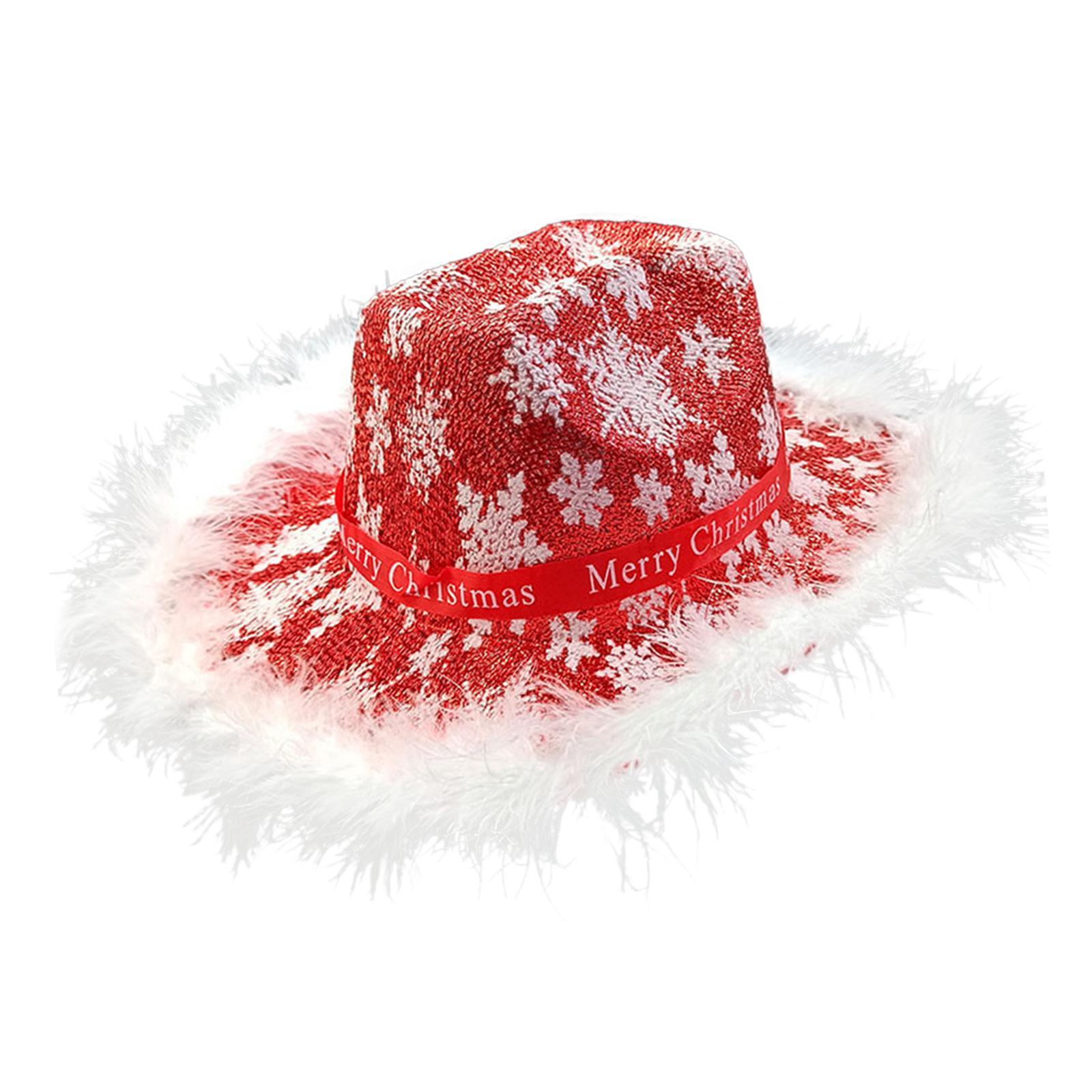 Western Cowboy Hat Wide Brim Cowgirl Hat for Christmas Carnival Costume