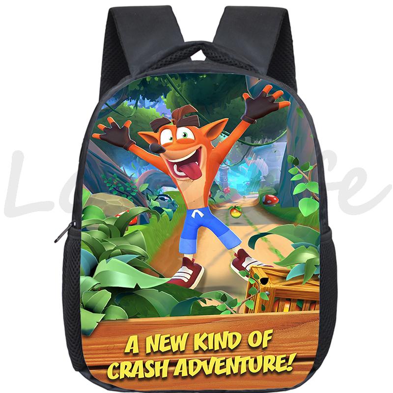 12 Inch Ba Lô Crash Bandicoot 4: nó Nói Về Thời Gian Mẫu Giáo Túi Trò Chơi Trên Chạy Schoolbags Con Có Túi Mochila Trẻ Em Túi