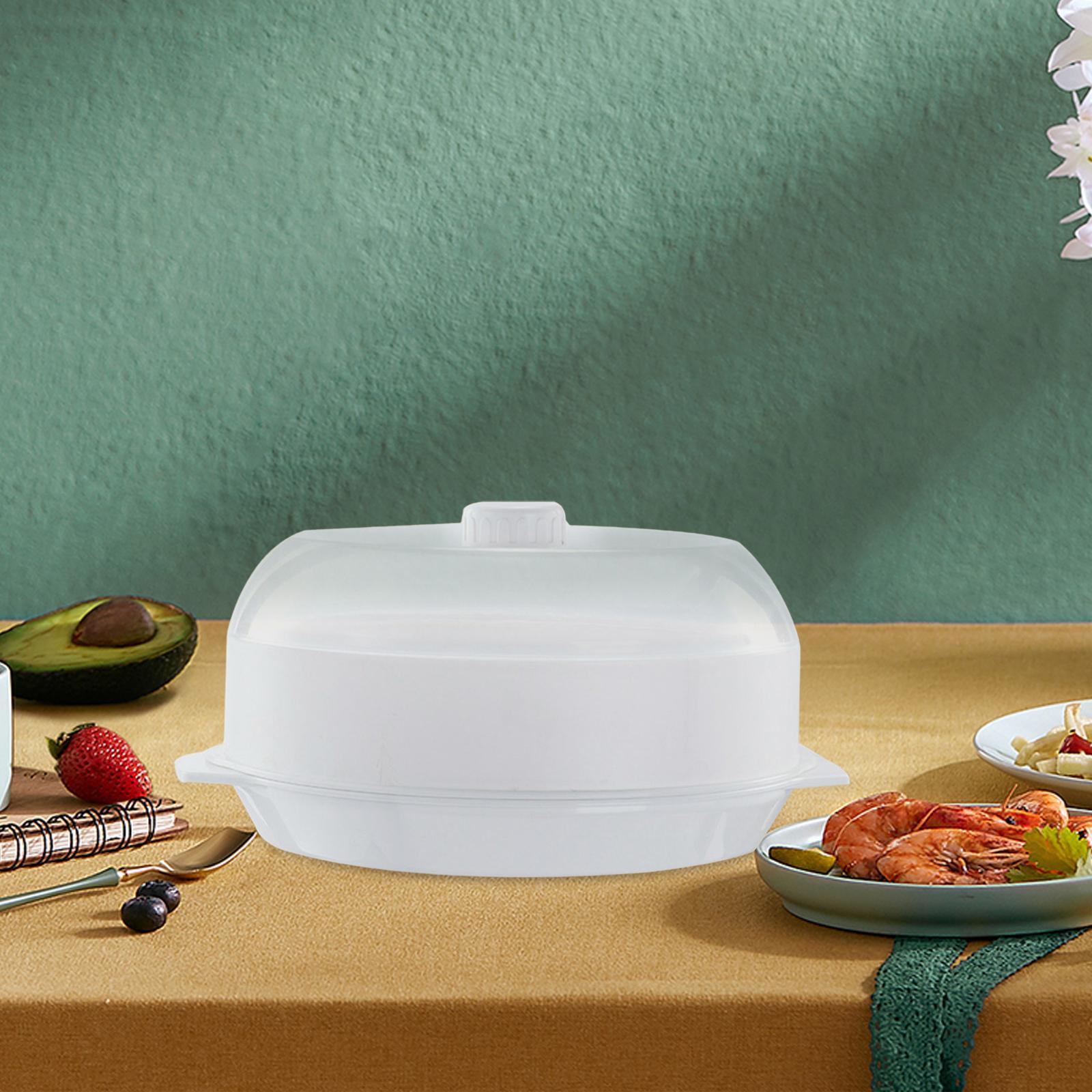 Microwave Food Steamer Stackable Food Container for Vegetables Kitchen Fish