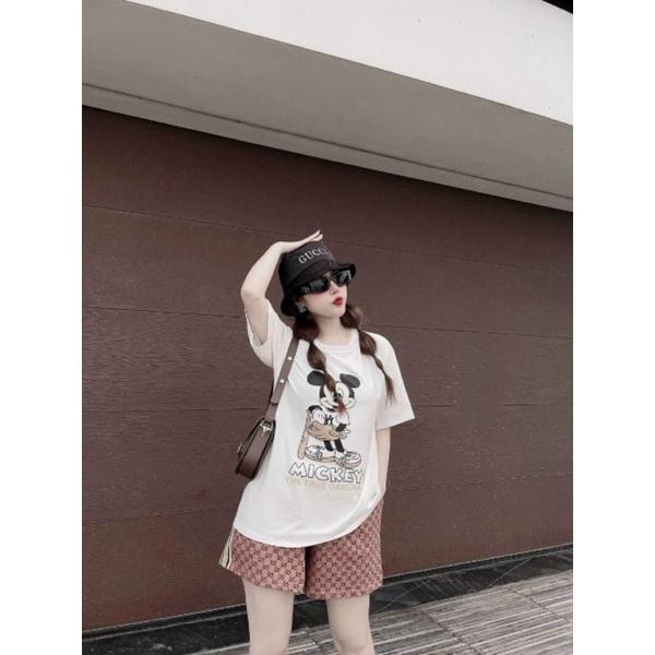 Bộ đồ sort nữ thêu họa tiết hoạt hình kute HÀNG CHUẨN SHOP