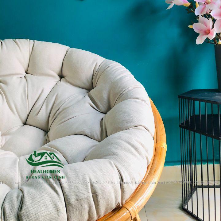 GHẾ THƯ GIÃN PAPASAN KÈM VẢI BỐ CAO CẤP CHỊU TẢI 200KG, GHẾ LƯỜI / HealHomes – Không Gian Xanh