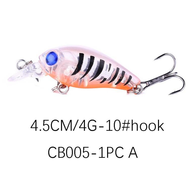 Mồi câu cá chukky nhân tạo 3d sống động 4.5cm 4g