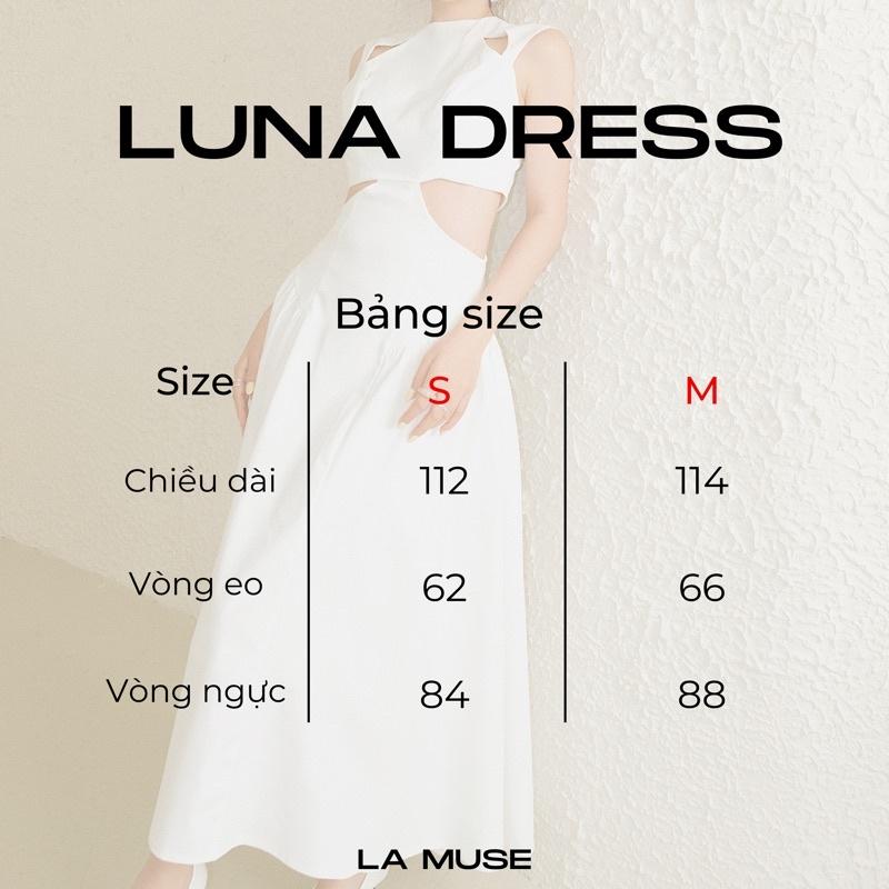 Đầm dài LAMUSE khoét eo bồng xòe (Luna Dress