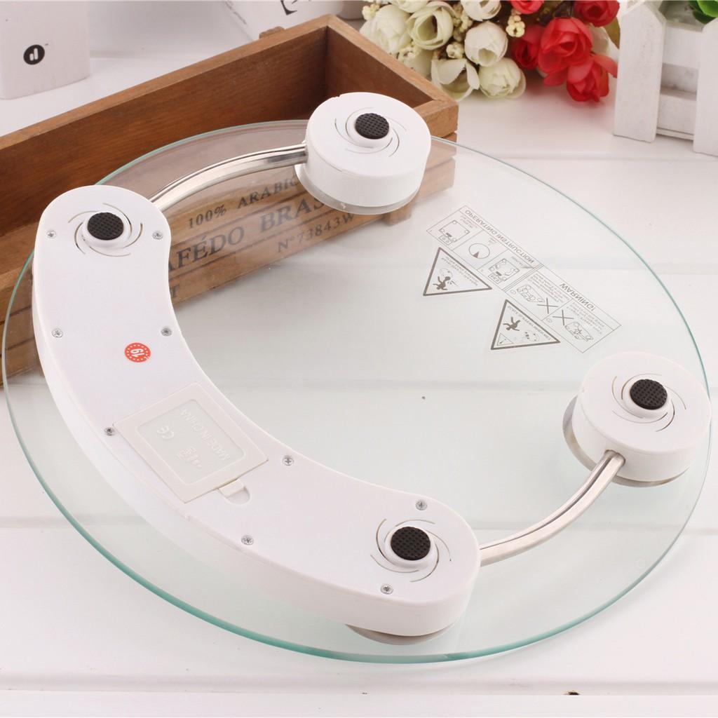 Cân Điện Tử Tròn Mặt Kính Cường Lực Chịu Lực Đến 180kg, Cân Sức Khỏe