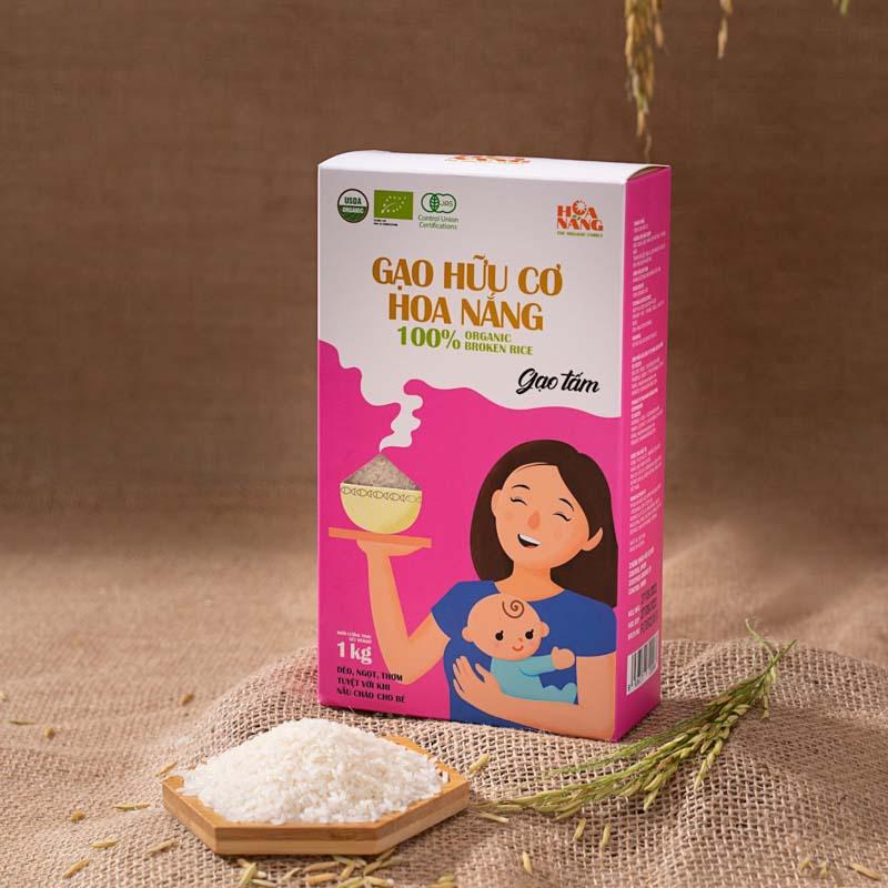 Gạo Tấm Hữu Cơ Hoa Nắng Hộp 1 kg