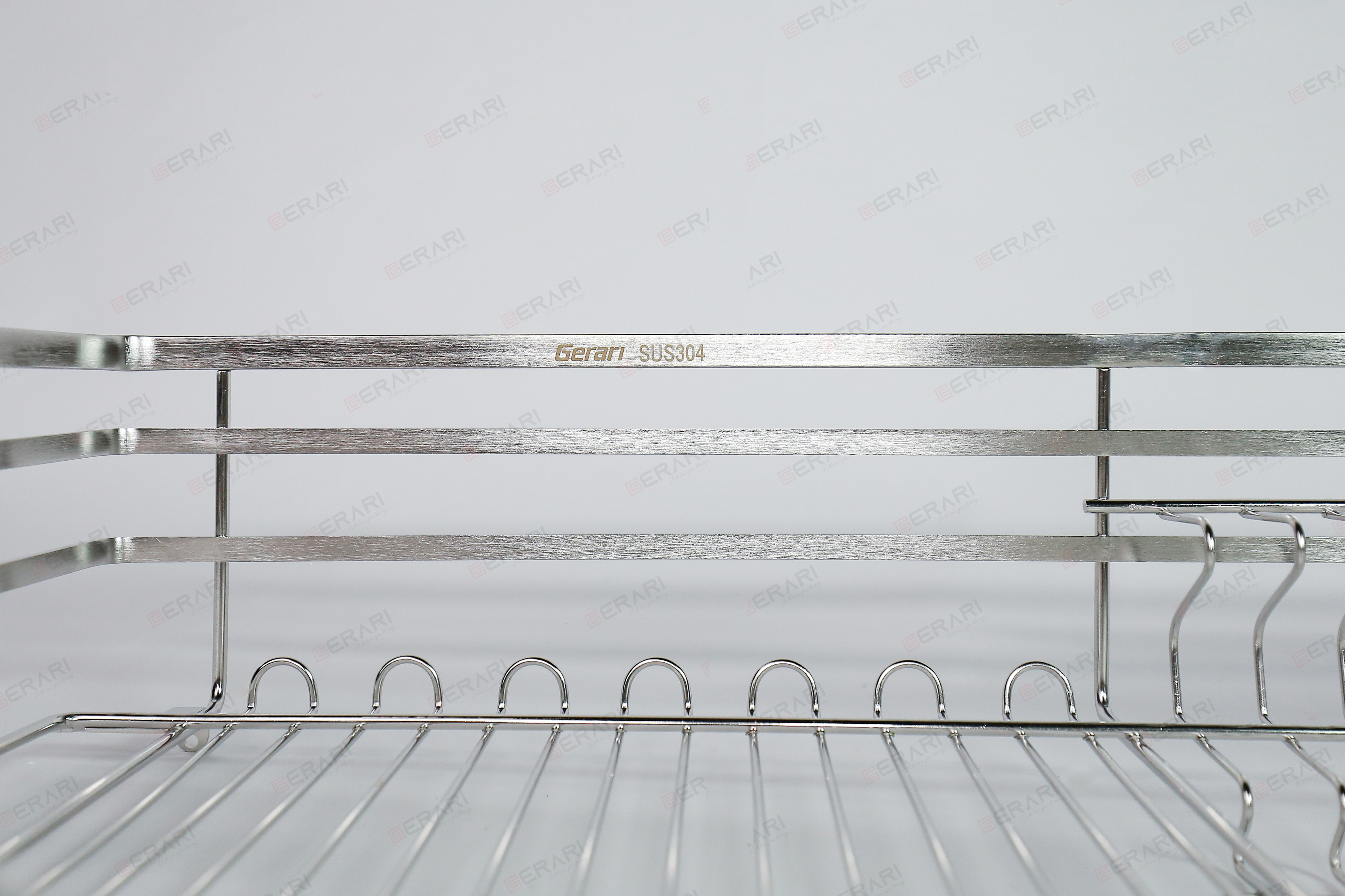 Kệ bát đĩa Gerari chính hãng chất liệu inox bóng cao cấp