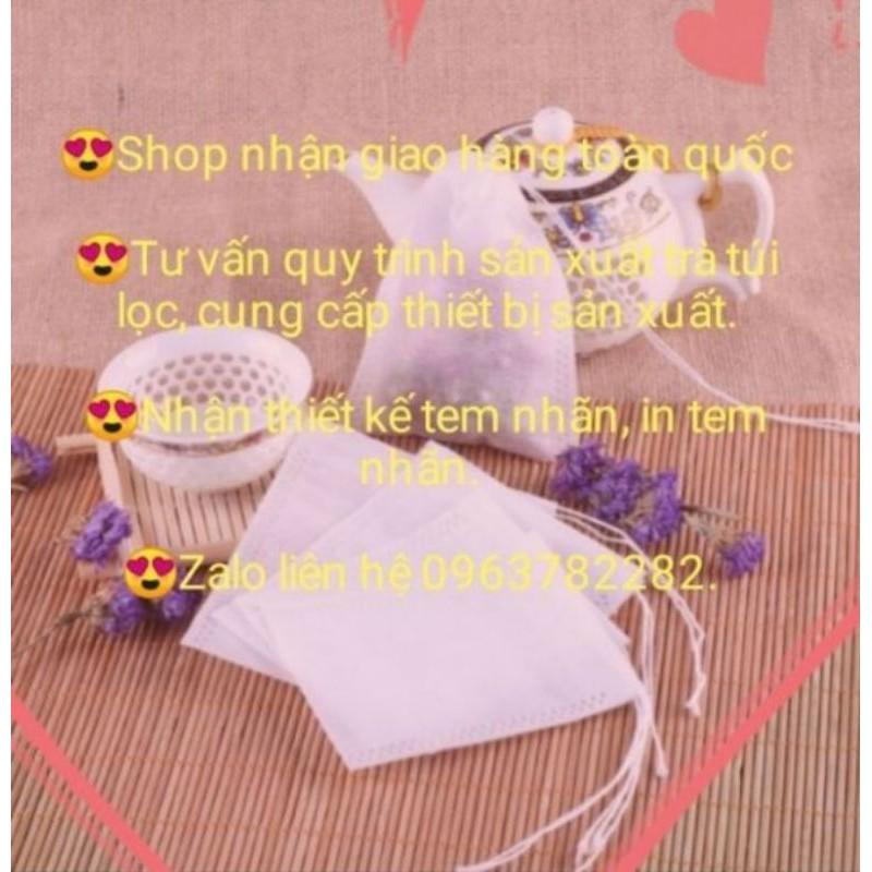 Set 100 TÚI LỌC CÓ DÂY BUỘC KÍCH THƯỚC 9X10 cm