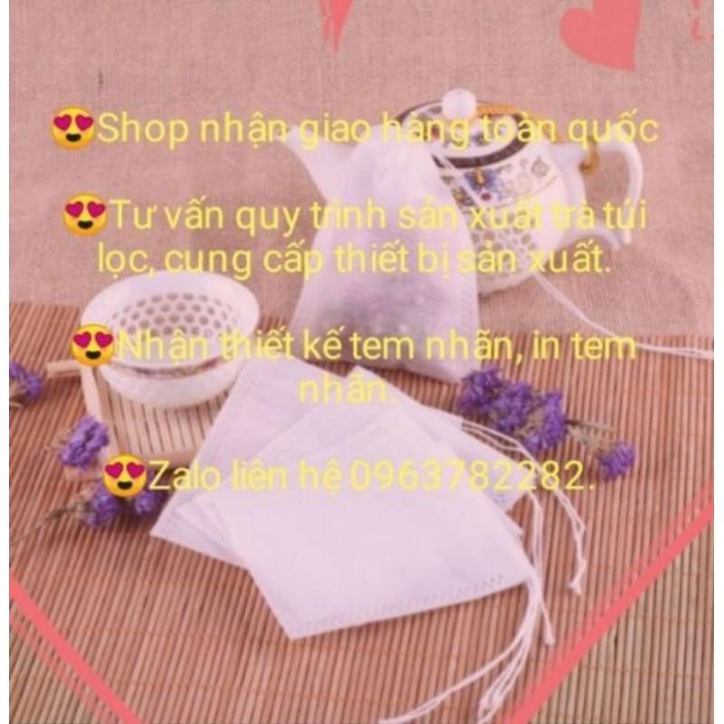 100 TÚI LỌC TRÀ CÓ DÂY KÍCH THƯỚC 6X8 CM