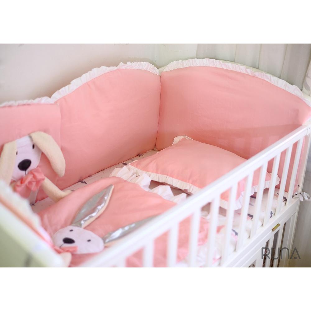 Quây cũi tấm RUNA KIDS - Chất liệu Satin mềm mịn, mát mẻ, an toàn cho da bé