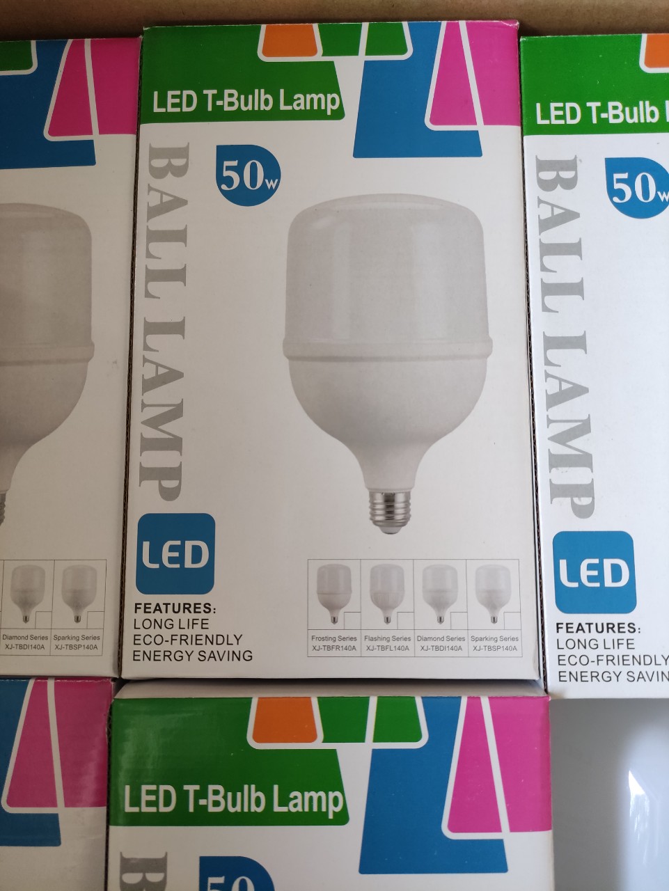 Bóng đèn led 50w siêu sáng đừng kính đèn 13cm tản nhiệt nhôm