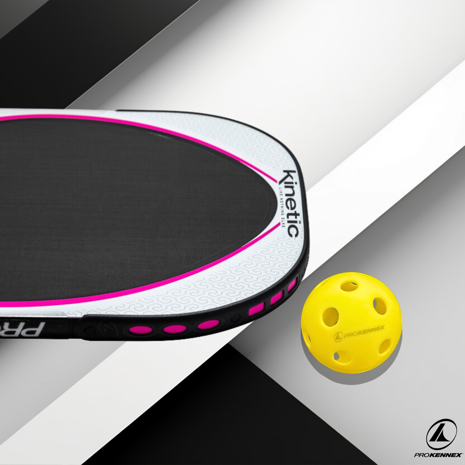Vợt Pickleball ProKennex Black Ace Long Grip carbon chất lượng chính hãng tặng kèm túi đựng Bảo hành 9 tháng