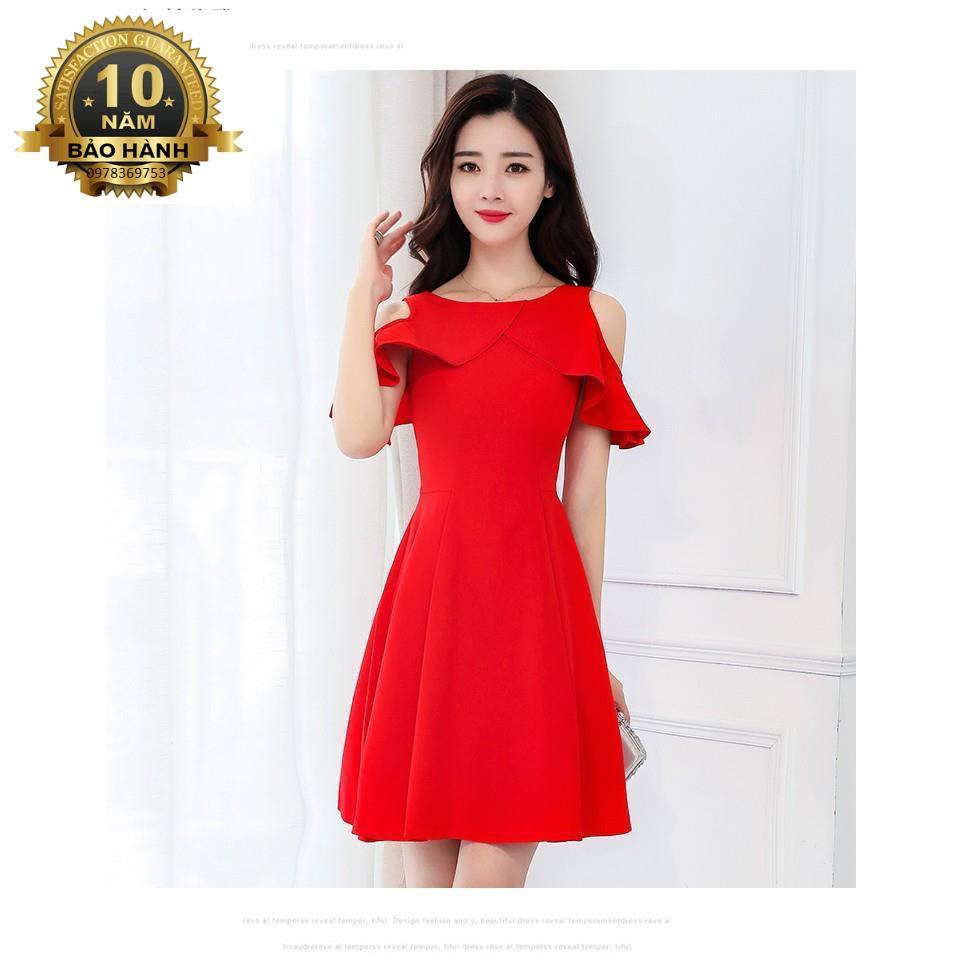 SALE - Đầm xòe cut out vai công sở, dự tiệc, dạo phố trẻ trung, xinh đẹp Misa Fashion MS308 - Có 3 màu